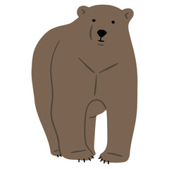 Grizzly Bear Single 13, vector illutration