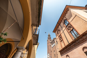 Straße in Cremona, Italien