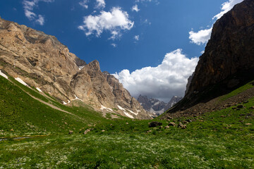 cilo mountains, hakkari, high mountains and clouds, valley of heaven and hell