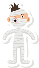 illustration halloween ghost sticker icon