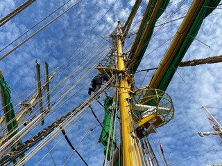06/24/2023 Kiel Germany: windjammer parade  of the tall sailor Alexander von Humboldt 2