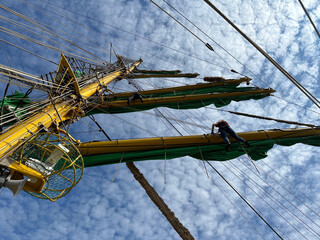 06/24/2023 Kiel Germany: windjammer parade  of the tall sailor Alexander von Humboldt 2