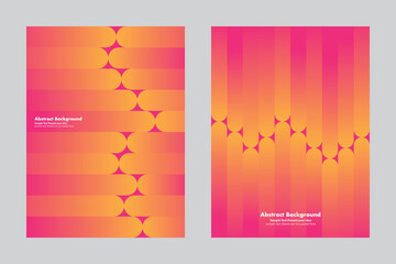 abstract gradient background, vector geometric graphic design, pink and orange shades, light bright color, cover wallpaper backdrop websites brochures layout templates flyers, minimal trendy, round