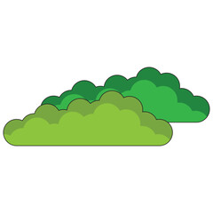 bush icon vector