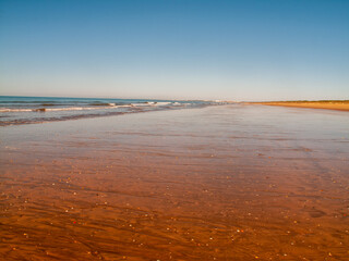 Playa de Punta Umbría, Huelva, Andalucía, España.