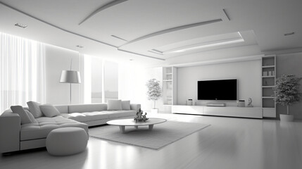 Modern living room - minimal and clean

Generative AI