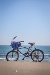 Fototapeta premium bike on the beach
