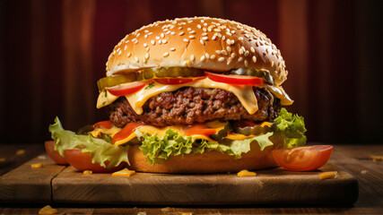 crispy zinger burger small cafeteria style product photo shot