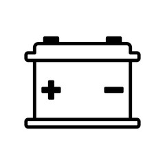 Car battery icon vector