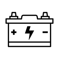 Car battery icon vector