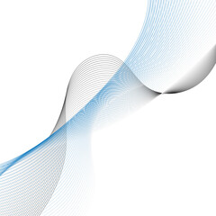 Abstract flowing wave lines. Design element for technology, science, business, modern concept background vector eps 10