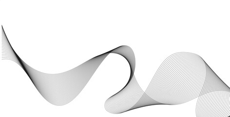 Abstract flowing wave lines. Design element for technology, science, business, modern concept background vector eps 10