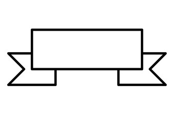blank ribbon banner 
