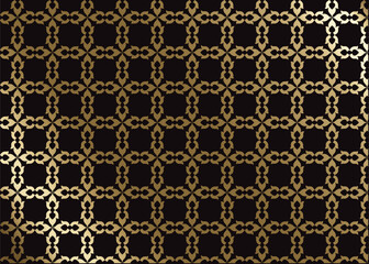 seamless pattern with golden ornament