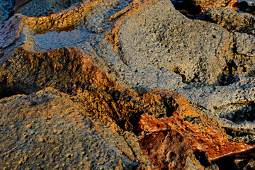 Nature abstract rocks water Uttan Beach Bhayandar Mumbai Maharashtra India Asia