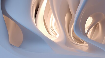 Abstract Background with Wave Bright white Gradient