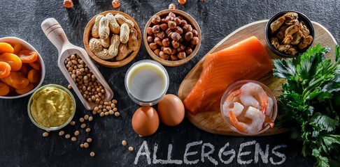 Composition with common food allergens