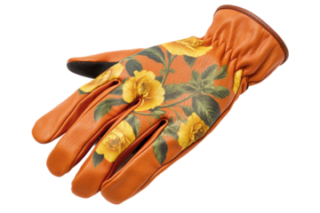 Kids gardening gloves. isolated object, transparent background