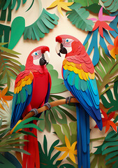 Zwei Papageien unterhalten sich, Generative AI