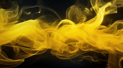 Fototapeta premium abstract yellow smoke background, AI-Generated