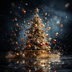 A magical beautiful Christmas tree.