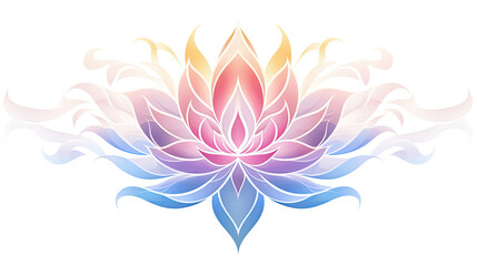 Fototapeta na wymiar spiritual pastel serenity flower femininity yin - by generative ai