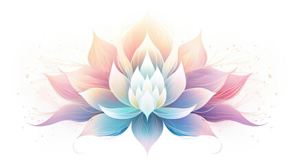 spiritual pastel blooming flower femininity yin - by generative ai
