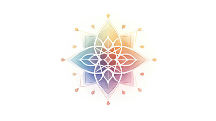 pastel sacred geometry spiritual star astral - by generative ai