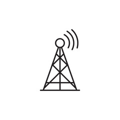 Naklejka premium Antenna icon signal, tower, wifi for app web logo banner poster icon - SVG File