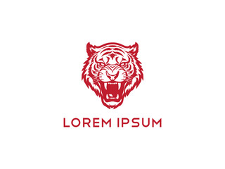 Tiger logo, simple and colorful illustration, transparent background, Premium Photo, Tiger Logo Stock Illustrations, Cool tiger logo vector illustration,