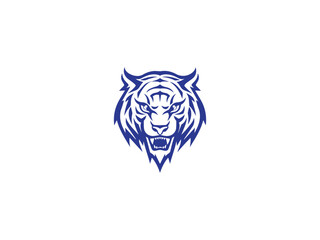 Obraz premium Tiger logo, simple and colorful illustration, transparent background, Premium Photo, Tiger Logo Stock Illustrations, Cool tiger logo vector illustration,