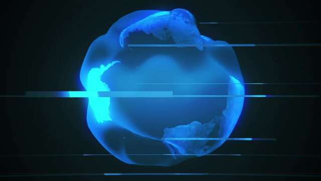 Business World Globe Background 3D Rendering