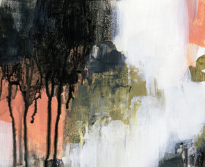 Contemporary abstract painting. Versatile artistic image for creative design projects: posters, banners, cards, covers, magazines, prints, brochures, wallpapers. Artist-made art, no AI.