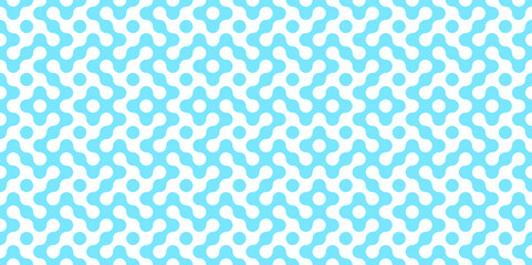 Seamless pattern with dots and wrapping tile texture with blue circle shape. Vintage decoration art illustration texture seamless pattern wallpaper for website and presentation background for business © Fannaan
