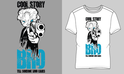 Illustration T-shirt Design Template