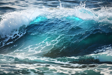 Big Wave in sea By Generative AI technology