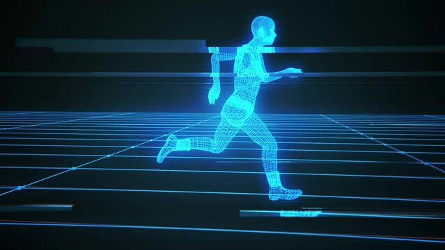 Running Icon High Tech