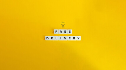 Free Delivery Banner and Concept Image.