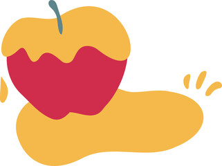 apple with honey, symbols of rosh hashanah , jewish holiday