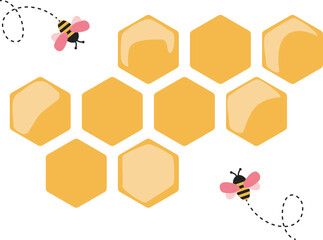 hive, bees and honey. Rosh Hashanah holiday, Jewish new year - 621516783