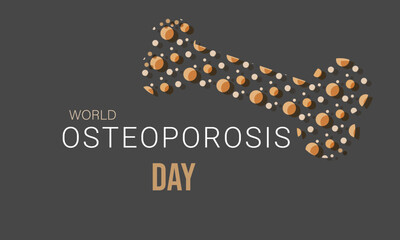 World Osteoporosis day. background, banner, card, poster, template. Vector illustration.