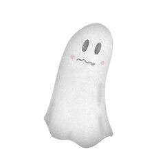 Halloween, ghost isolated 