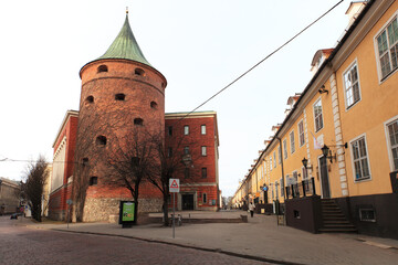 Obraz premium Streets of Riga old town, Latvia