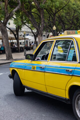 Old yellow taxi, Funchal, Madeira
