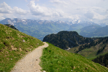 Stockhorn. Beautiful swiss alpine landscape in summer.