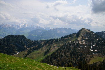 Stockhorn. Beautiful swiss alpine landscape in summer.