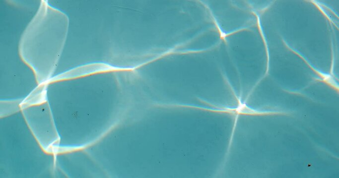 Pool ripples in summer sun light reflection