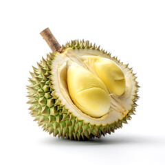 Obraz premium ドリアン 白背景 AI生成画像 ジェネレーティブAI