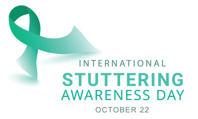 international stuttering awareness day. background, banner, card, poster, template. Vector illustration.