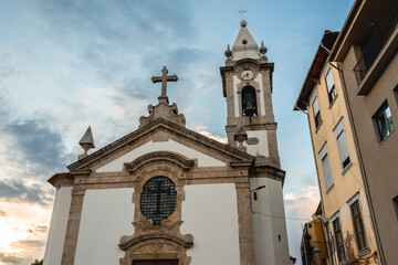 Fototapeta na wymiar Catholic Church Santa Marinha in Vila nova de Gaia, Portugal.